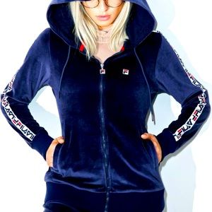 Fila Maureen Velour Zip Up! Via Dolls Kill. Great Condition! Very gently worn!